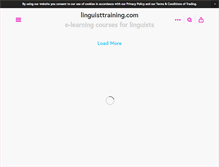 Tablet Screenshot of linguisttraining.com
